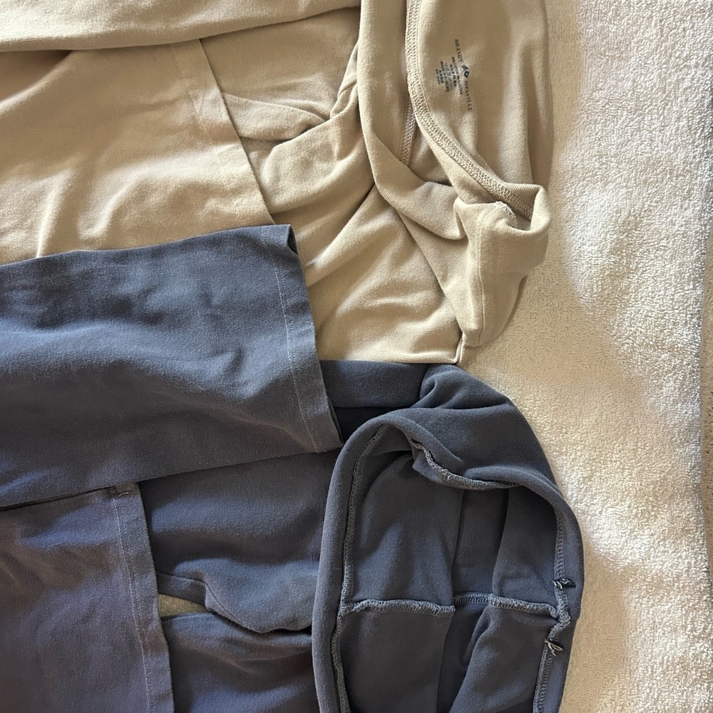 Brandy Melville Beige and Dark Gray Pants Set - Picture 2 of 2